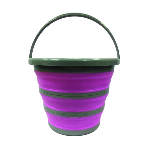 Book Publishing Co 2.5 gal TPR Collapsible Bucket with PP Circle, Lavender GR1842131 - main